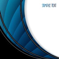 Abstract brochure with blue waves