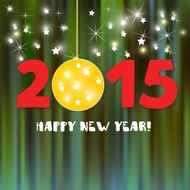 Vector Merry Christmas and Happy New Year card design