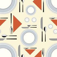Seamless pattern with served table 2 N2