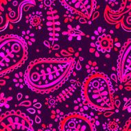 pink and purple paisley pattern N2