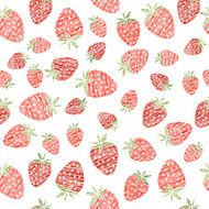 Seamless strawberry texture endless berry background Abstract fruit ornament