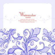 Barocco watercolor lace ornament N2