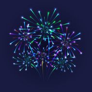 Colorful firework background