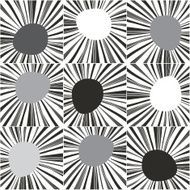 Abstract geometric background Monochrome hand-drawn seamless pattern N2