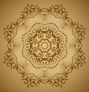 Ornamental round lace pattern N30