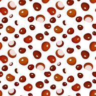 Seamless background with chestnuts Vector illustration