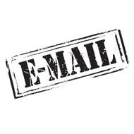 Black vector grunge stamp E-MAIL