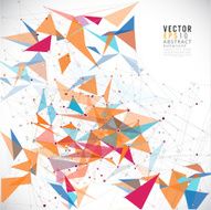 Abstract futuristic mesh colorful background lines and shapes vector