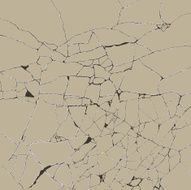 Cracked surface
