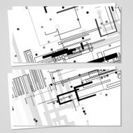 Vector business-card set for your design N153