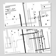 Vector business-card set for your design N154