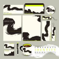 Chinese calligraphy style corporate identity set