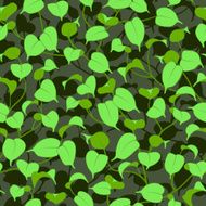 seamless ficus green leaves background
