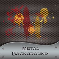 Metal background splats