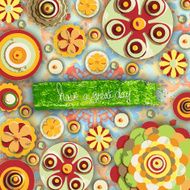 Tag and label cheer up background Grunge paint banner