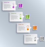 Info graphic steps design template