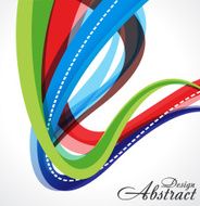 abstract colorful wave background N11