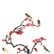 plum bloom and animal N25