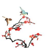 plum bloom and animal N27