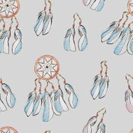Seamless pattern with Dreamcatcher
