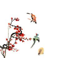 plum bloom and animal N52