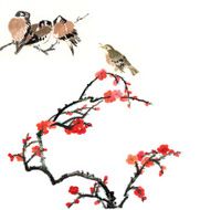 plum bloom and animal N71