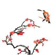 plum bloom and animal N74