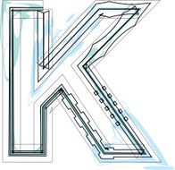 font Illustration Letter k N16