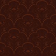 Brown leaf and flowers background