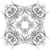 Mandala Skeych Graphic pattern modern ornament N2