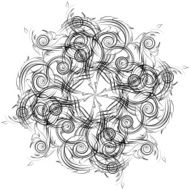 Mandala Skeych Graphic pattern modern ornament N4