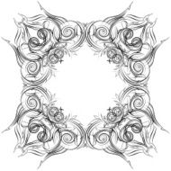 Mandala Skeych Graphic pattern modern ornament N5