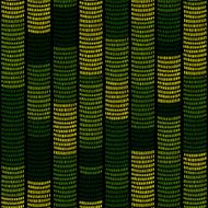 Green Traditional African Ornament Seamless vector pattern