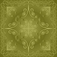 green background with flowers and leaves N2