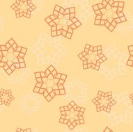 orange geometric seamless pattern