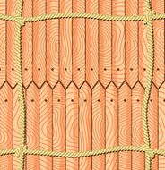 Ropes over the fence planks