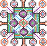 embroidered cross