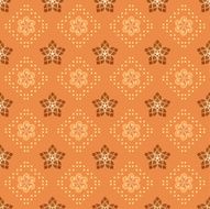light orange pattern with geometric figures