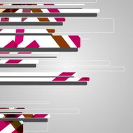 Abstract futuristic geometric shapes N78