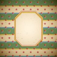 Retro frame with stars N2