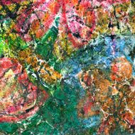 Art grunge rainbow painted background
