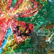 Art grunge rainbow painted background N2