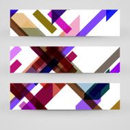 Vector banner set for your design N76