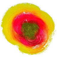 Splash blot banner set on white background handmade brush stroke N2