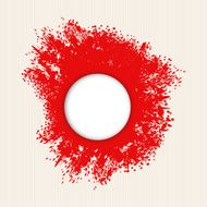 Red splashes of paint