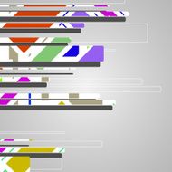 Abstract futuristic geometric shapes N85