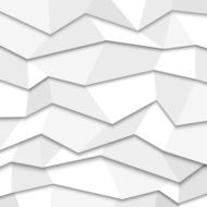 3d white paper background - origami style