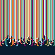 curling colorful stripes