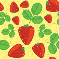 Strawberry background seamless