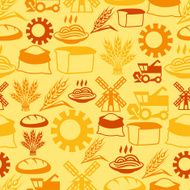 Seamless pattern with agricultural objects N2